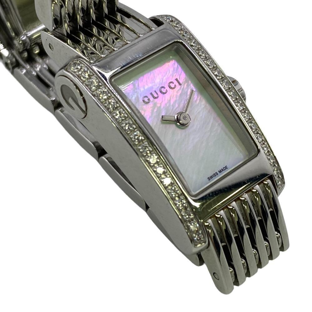 GUCCI 8600L G Metro Quartz Side Diamond Watch Silver Women's Z0006237 - Picture 3 of 7